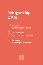 Ultimate Female Packing List For Cuba In A 30l Backpack Her