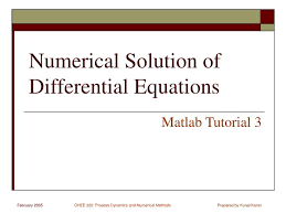 ppt numerical solution of