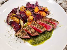 easy seared tuna with herbs cuisine