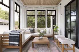 Fall Outdoor Living With Screen Porch