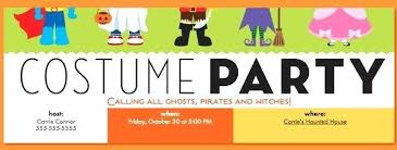 Halloween Costume Party Invite Invitation Flyer Templates