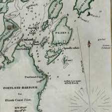 Portland Harbour Maine 1854 Blunt Nautical