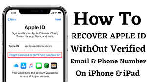 recover apple id without verified email