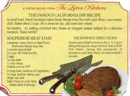 lipton s meat loaf recipe recipecurio com