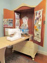 Converting singer or any other brand machine for that matter, into a beautiful open sink cabinet, need only some coats of white if you think you are more creative then you can turn the machine into a wooden seat. 20 Inspiring Diy Sewing Table Ideas In 2021