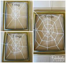 diy spider web frame