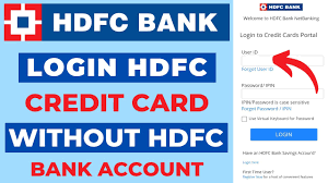 how to login hdfc credit card without