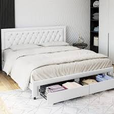 51 White Bed Frames To Brighten Your