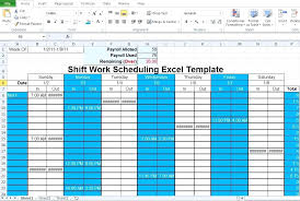 Shift Schedule Excel Template Work Schedule Template Excel Shift