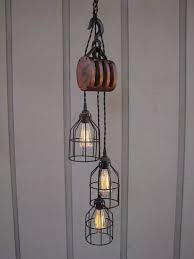 Vintage Farmhouse Pulley Light Id Lights Rustic Lighting Pulley Pendant Light Pulley Lamps