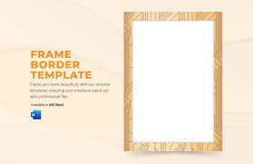 frame border template in word