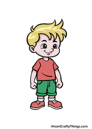 cartoon boy drawing how to draw a