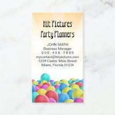 Party Planning Business Cards Party Planning Business Cards