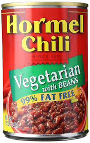 hormel 99 fat vegetarian chili with
