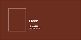 about liver color meaning codes