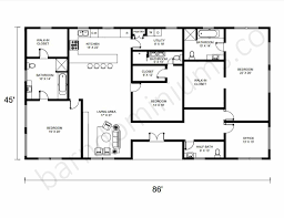 barndominium floor plans with two