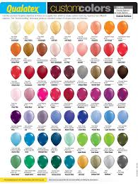 Latex Balloon Custom Color Chart Balloons Party Decorations