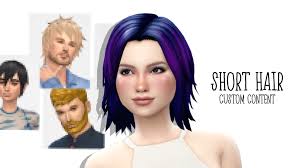 short hair cc for your sims