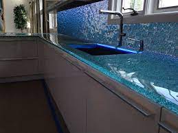 Kitchen Glass Countertop Practical