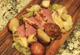 corned beef and cabbage in an oven bag