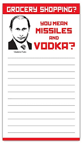 The president of russia is the head of state and head of the executive of the central government of russia and the commander in chief of the russian armed forces. Amazon Com Funny Vladimir Putin Grocery List Magnetic Groceries Pad 4 25 X 7 5 50 Sheets Office Products