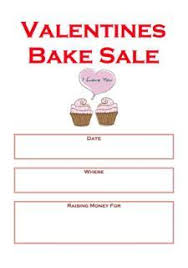 Valentines Bake Sale Poster Be My Valentine Bake Sale Poster