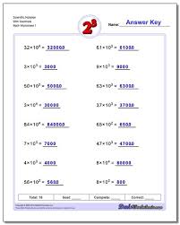 Powers Of Ten And Scientific Notation