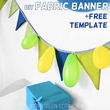 free banner template diy fabric