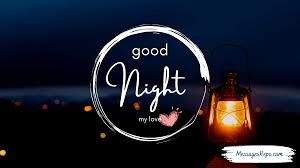 good night love messages for him