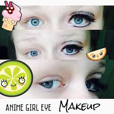 anime big eye makeup no contact