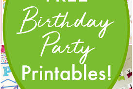 62 Free Birthday Party Printables The Yellow Birdhouse