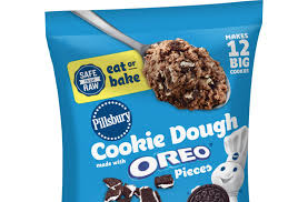 Pillsbury cookie dough products are now safe to eat raw! Pillsbury Cookie Dough With Oreo Cookie Pieces Is The Baking Obsession