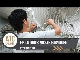 fix outdoor resin wicker furniture