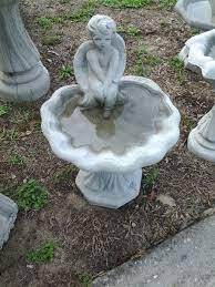 clean concrete birdbaths fountains