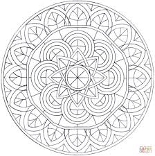 Disegno Di Mandala Con Cerchi Da Colorare Disegni Da Colorare E