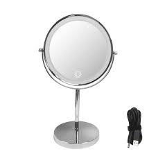 mounted bathroom makeup mirror lighted