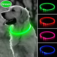 Dog Cat Collar Led Lights For Collars 6pcs Collars With Battery Included And Id Tag Waterproof