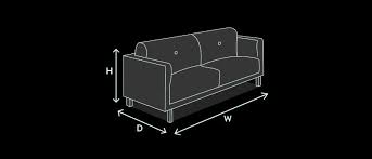 sofa size guide how to measure for a