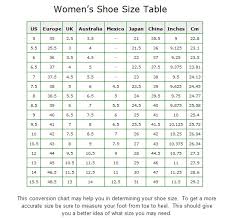 Michael Kors Shoes Size Chart