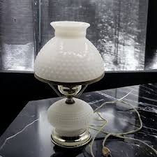 Vintage Hobnail Milk Glass Base Shade