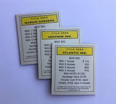 monopoly card magnets set marvin
