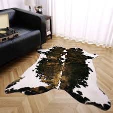 faux cow hide rug premium cow print