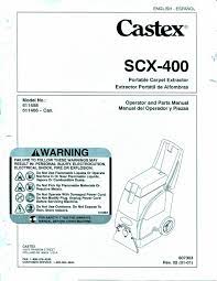 operating castex scx 400 611458