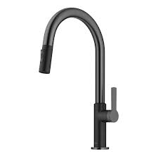 pull down kitchen faucet in matte black