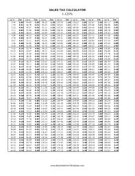 Avon Sales Tax Chart Www Bedowntowndaytona Com