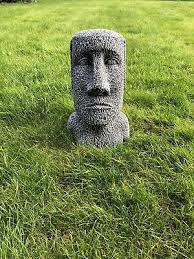 easter island man garden statue stone