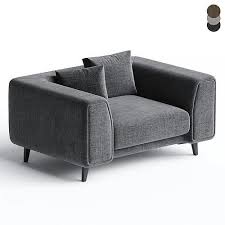 Upholstered Armchair Principe 3d Model