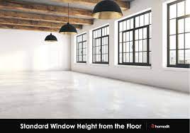 standard window height from the floor