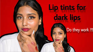 longlasting lip tints on dark lips