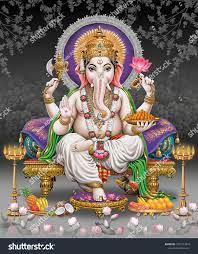 Lord Ganesha Colorful Background ...